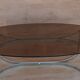 Glass and chrome coffee table from the 1970s.