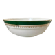 salad bowl Digoin Sarreguemines model "Martine" green and golden 50s