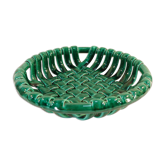 Coupe a Fruit en ceramique ajouré verte