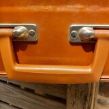 Small antique cardboard suitcase