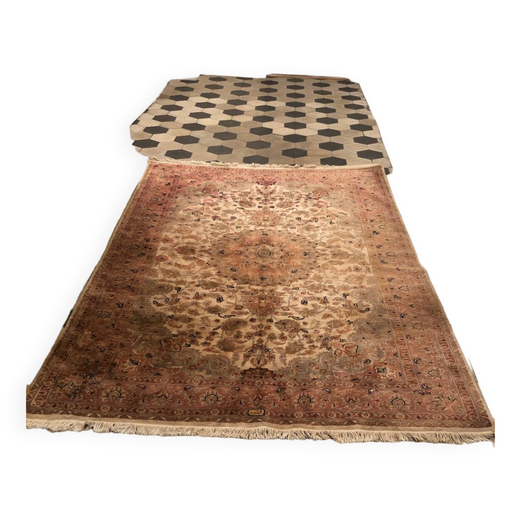 Large ancient Orient rug