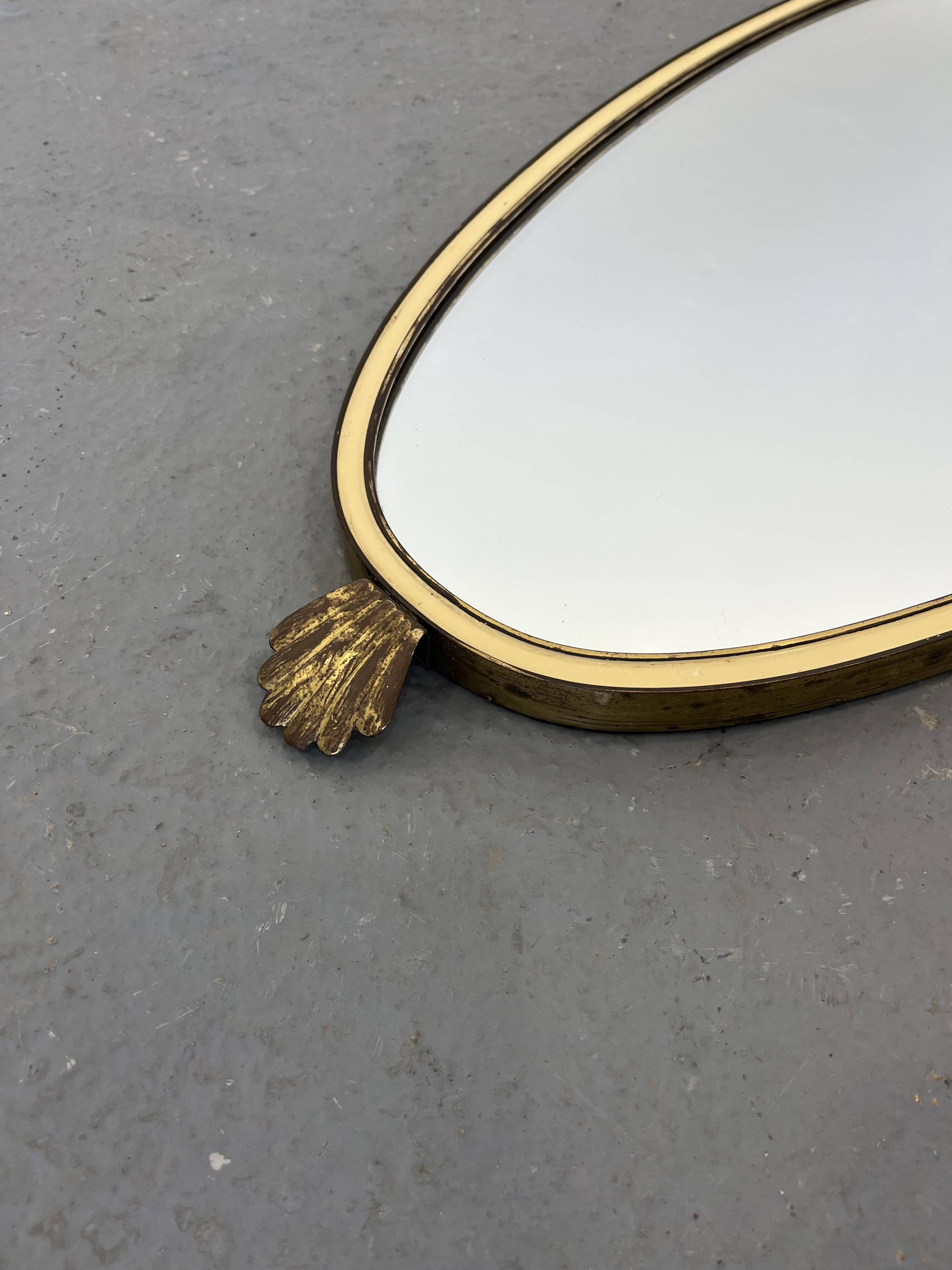 Mid-century gold mirror, 1960s
