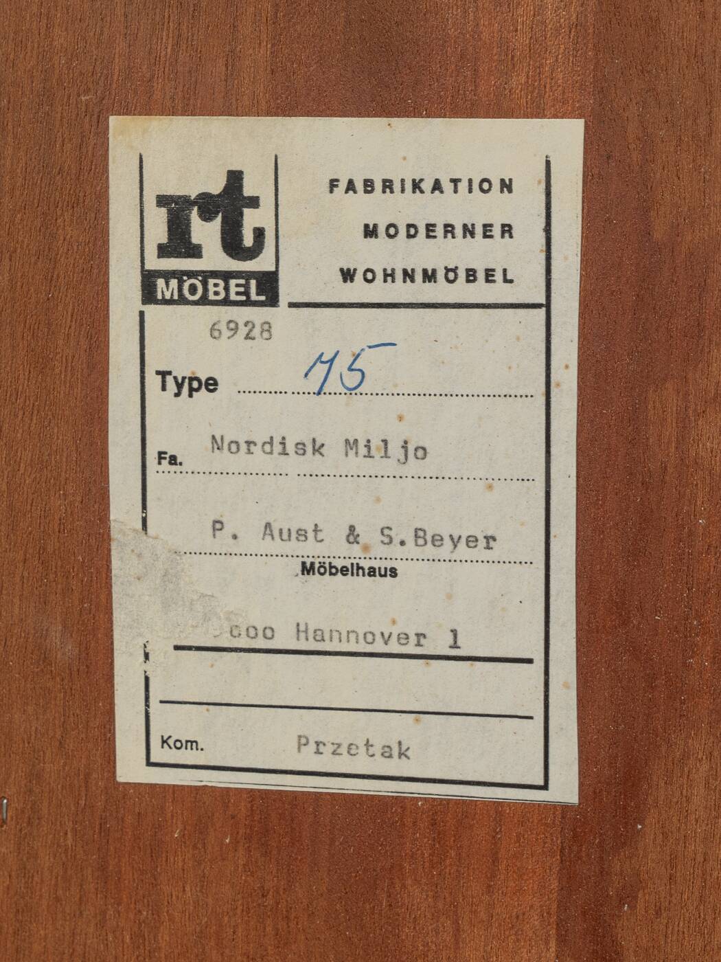 Chest of Drawers by Heinrich Riestenpatt, 60s