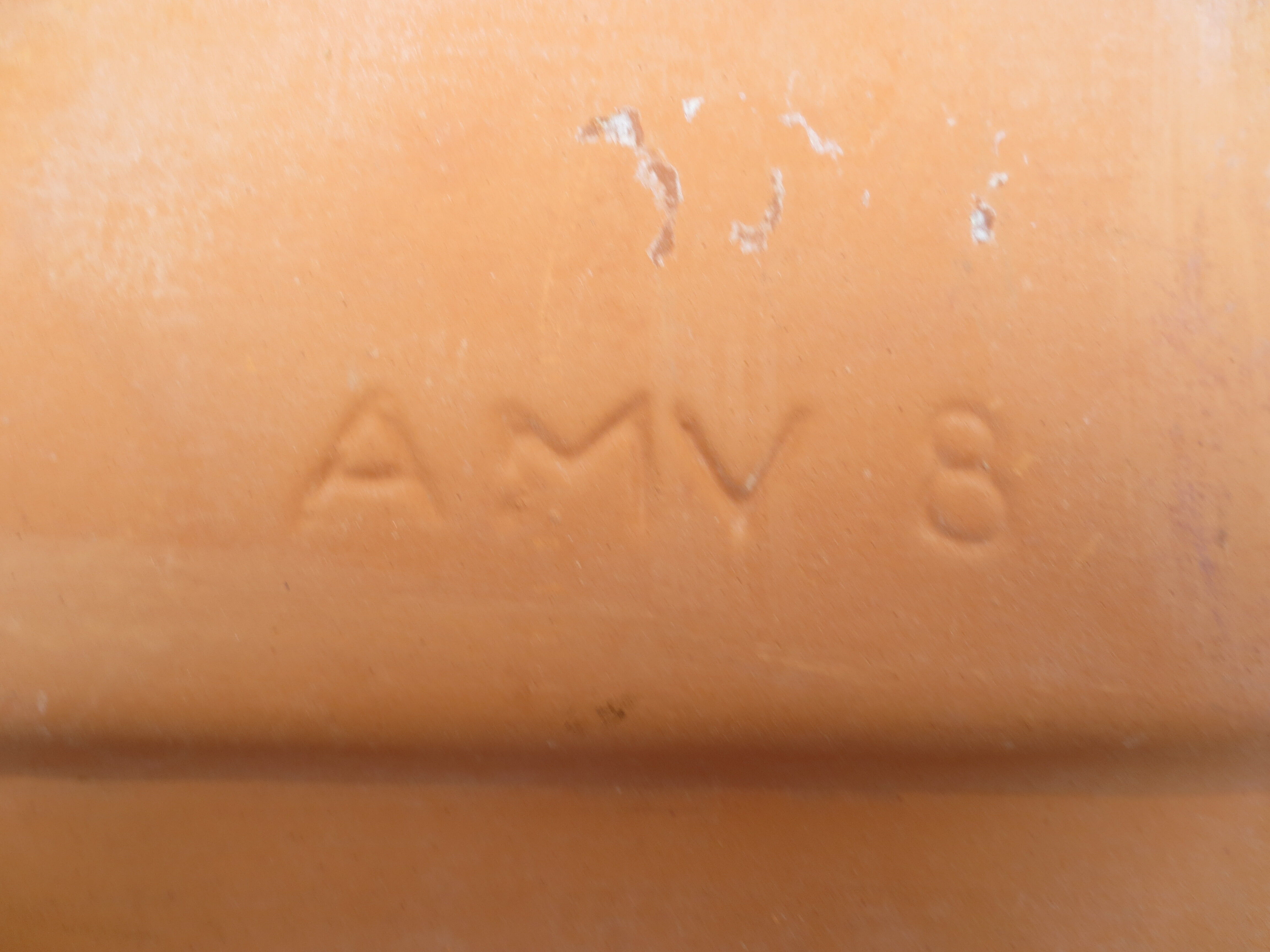Duo of decorated terracotta wall flowerpots