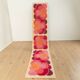 Rare Space Age carpet by Desso, 1970s, wool, berry tones, 340x70cm