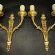 Pair of Louis XVI style torch lamps