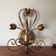 Gold metal wall light