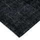 Handwoven persian overdyed 271 cm x 382 cm black wool carpet