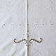 old rectangular white tablecloth brogue embroidery