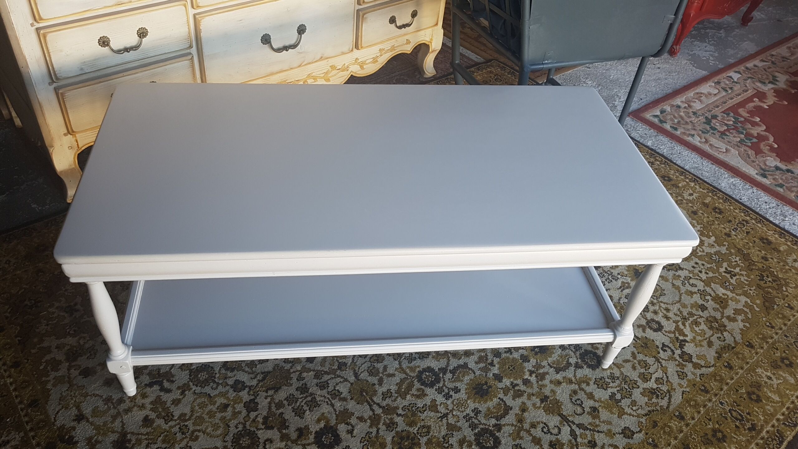 Cherry coffee table makeover