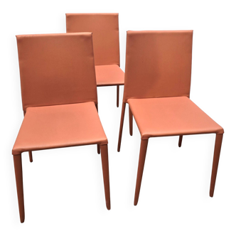 Set of 3 Norma chairs, Arper