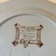 Belle assiette Armoiries Couronne Comte XIX