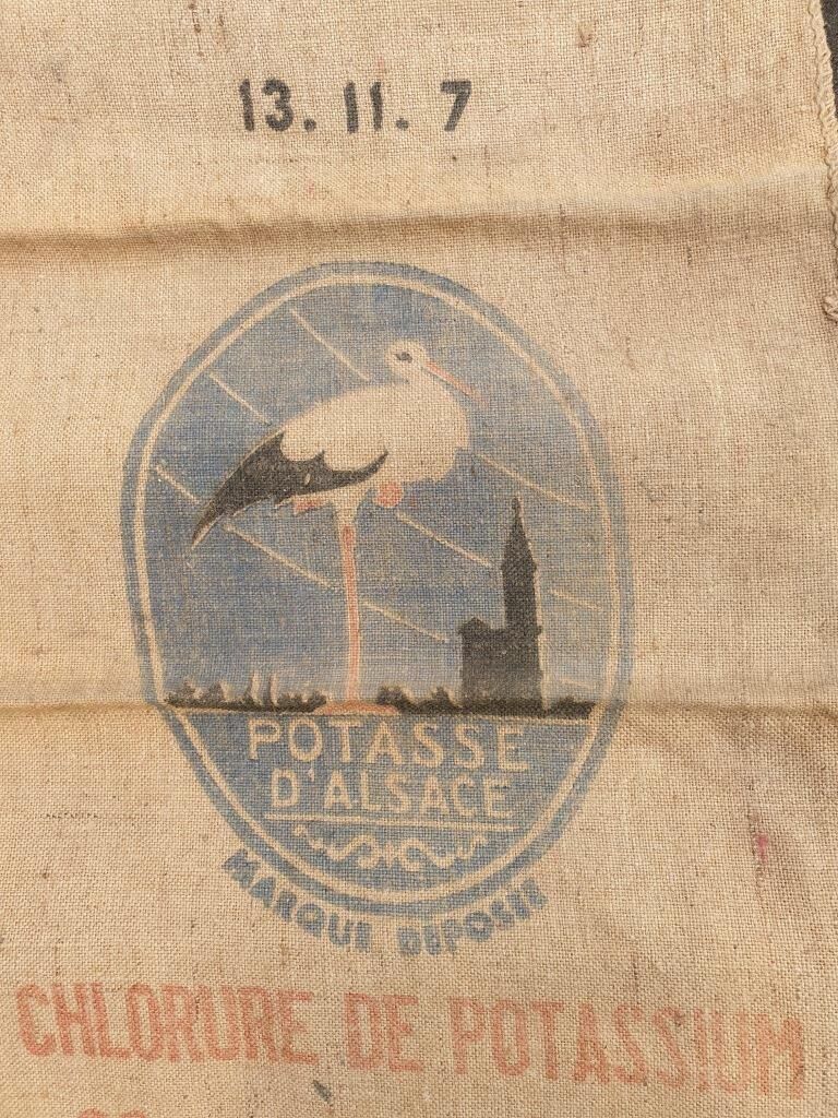 Ancient canvas bag