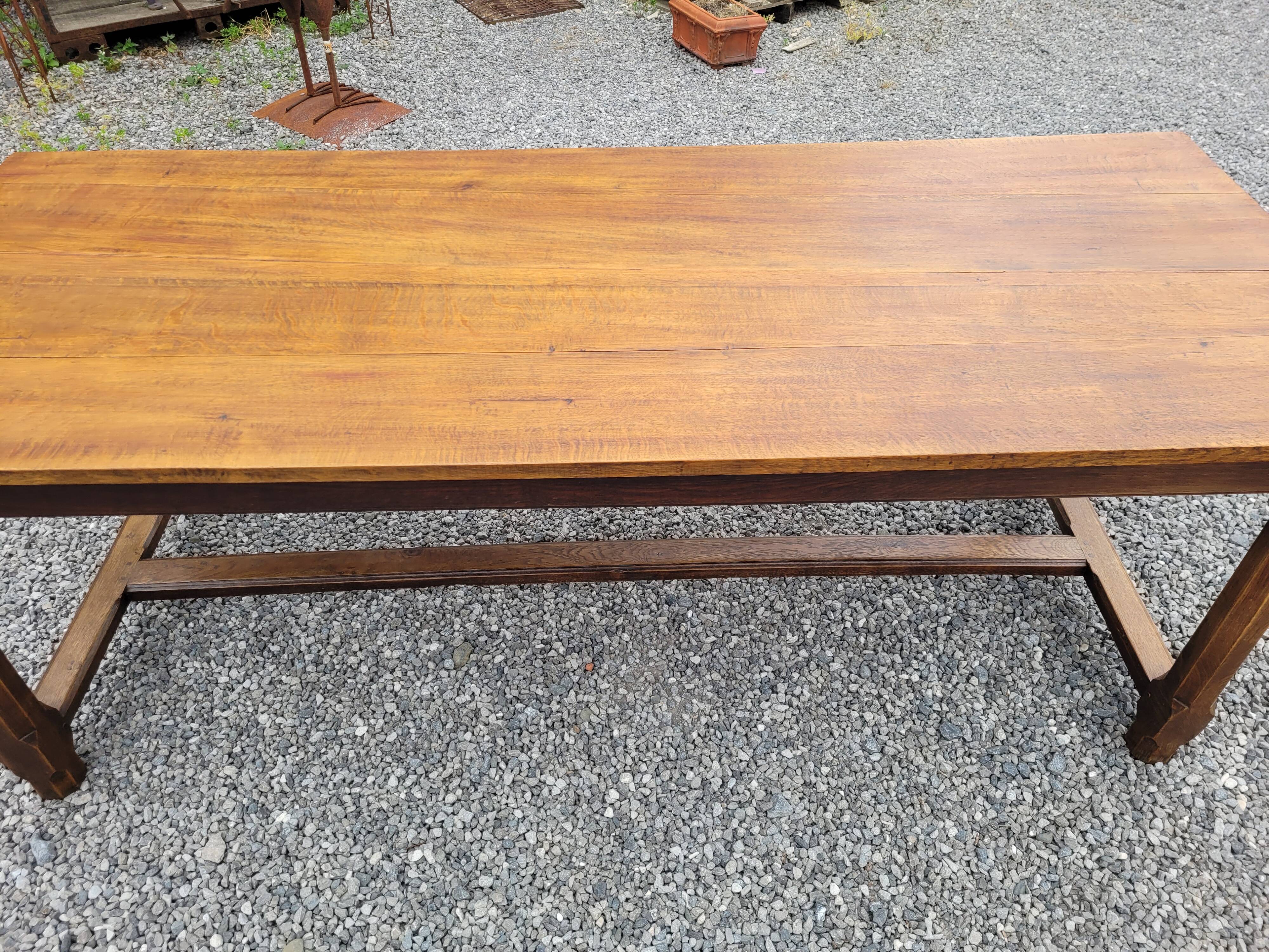 Old farmhouse table in solid oak 200×80cms