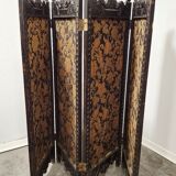 Antique Hand-Carved Wooden Room Divider