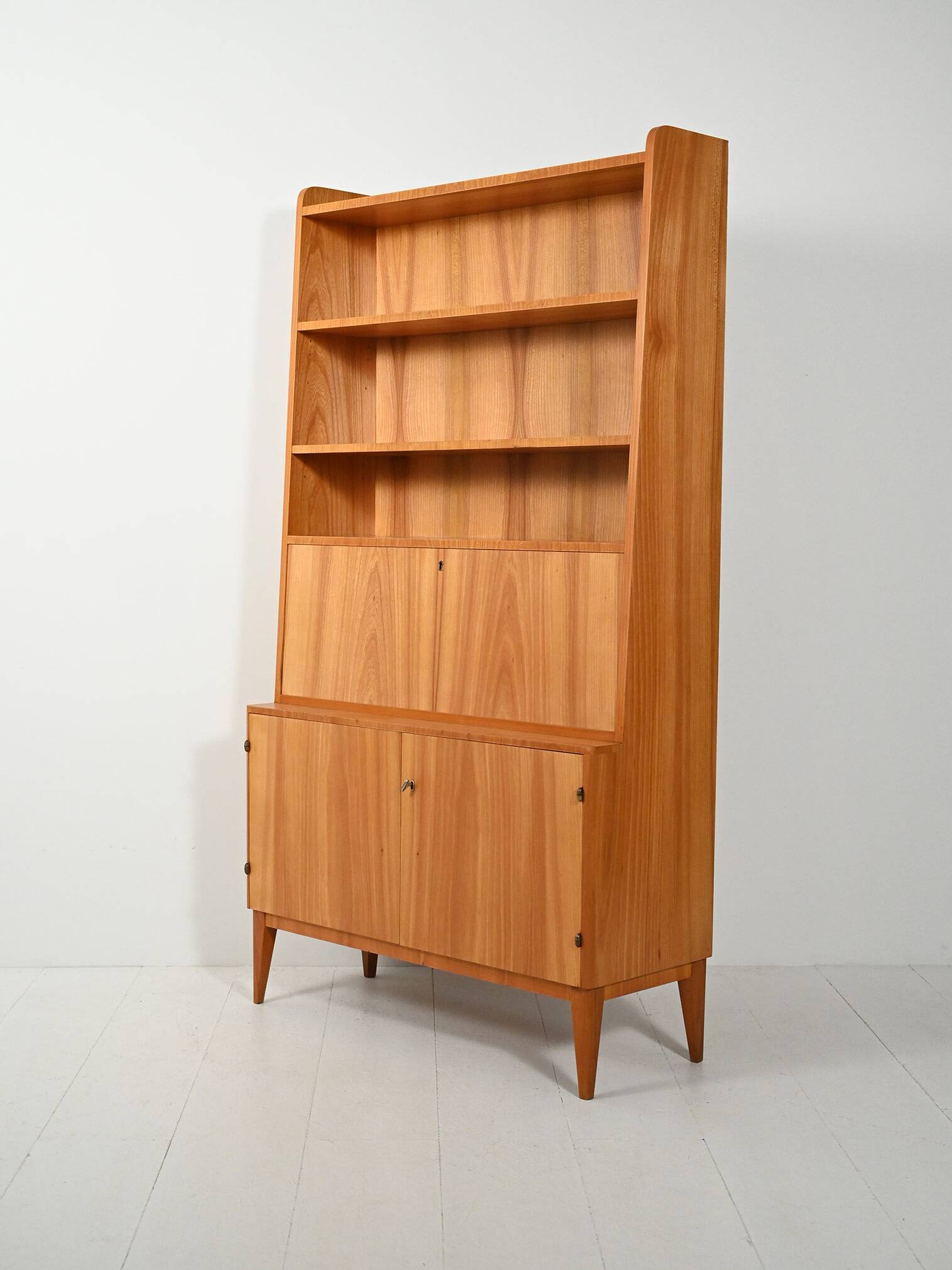 Scandinavian Elm Bookcase from the 1930s–40s