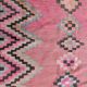 Tapis kilim ancien dans des tons rose