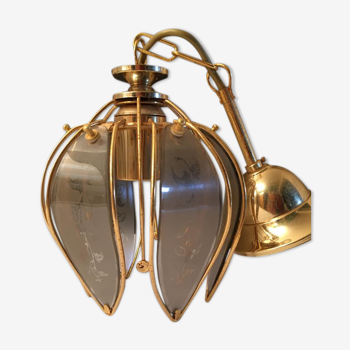 Golden pendant light