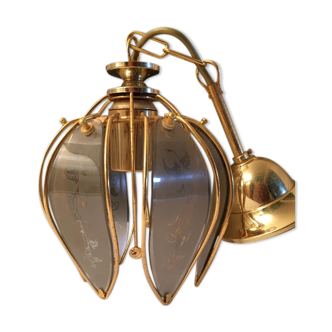 Golden pendant light