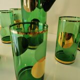 Glass orangeade service from the 1970s