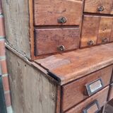 Large Wooden Apothecary Cabinet | Industrial Workshop Drawer Unit (1924)