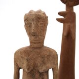 Set of three wooden tribal art statuettes, 1980s