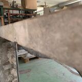 Louis XV style fireplace in red breche marble 19th century