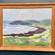 Original Swedish Oil on Panel – “Coastal Landscape” by Curt Rydell – Signed – Vintage & Framed – 33 × 40 cm (13" × 15.7")
