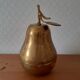 Pear brass candy box