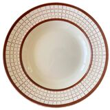 6 old Longchamp earthenware soup plates