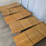 Vintage Folding Wooden Daybed /by Niko Kralj for Stol Kamnik / 1970s