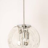 Large Sputnik ball pendant by Doria, Germany, 1970s.