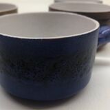 Set of 4 vintage ceramic fondue bowls