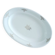 Plat ovale Villeroy et Boch, fleurs dorées