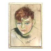 Pastel, portrait of a young adolescent signed L. Mayer, 20th century