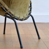 Circle armchair by Lusch Erzeugnis 1960 vintage