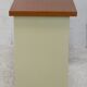 Minimalist desk, lacquered steel, formica top. France, circa 1970