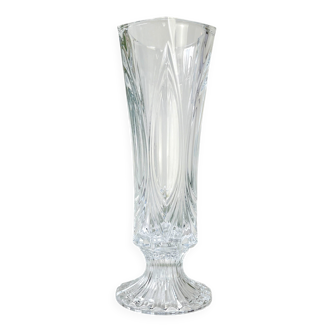 Vase vintage en cristal style Art déco