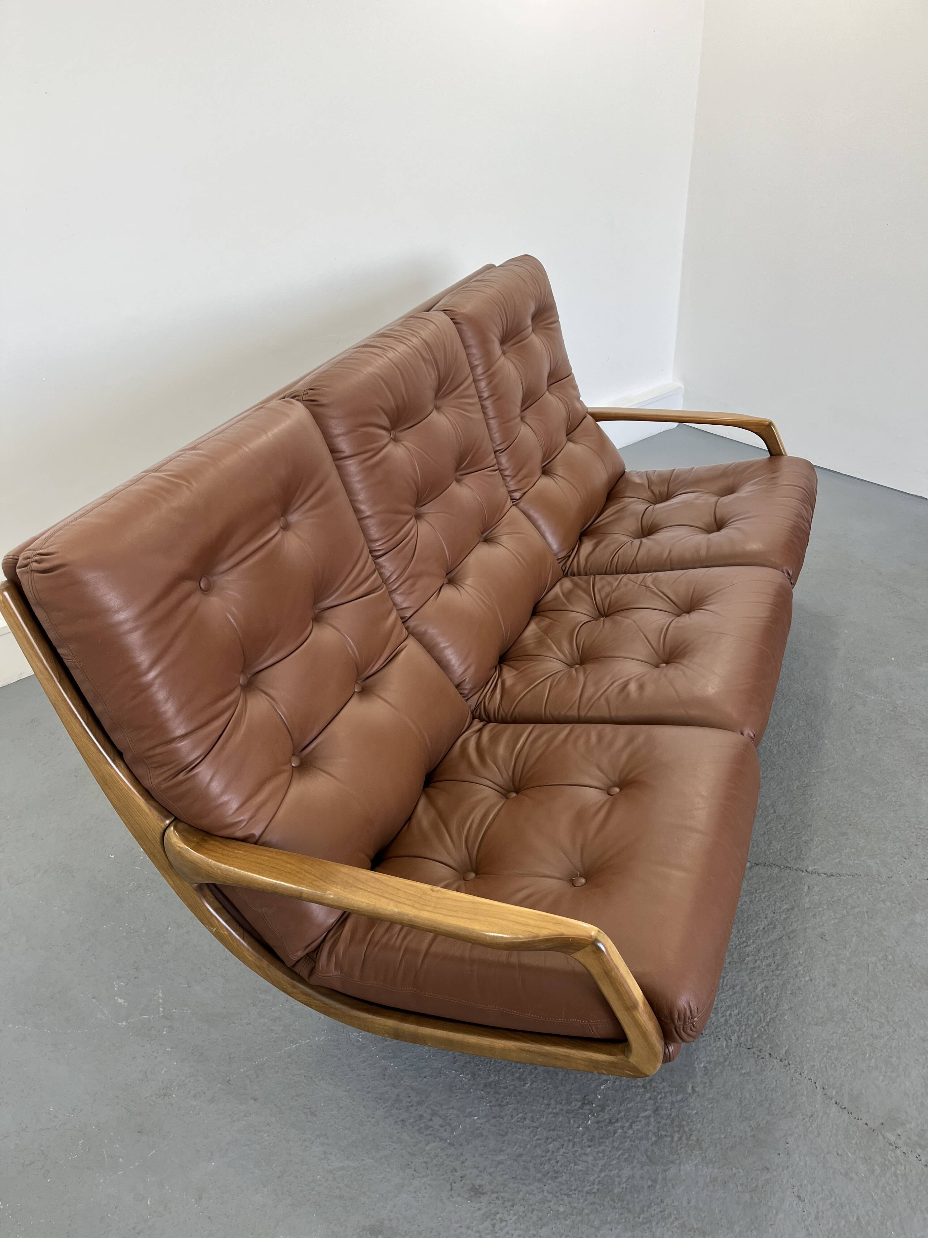 Vintage 3-seater sofa by Eugen Schmidt for Soloform, 1960 s