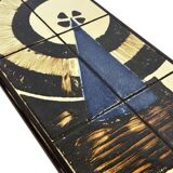 Vintage plant table small side table with rosewood tiles