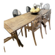 Wooden and iron bistro table
