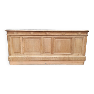 Antique oak shop counter