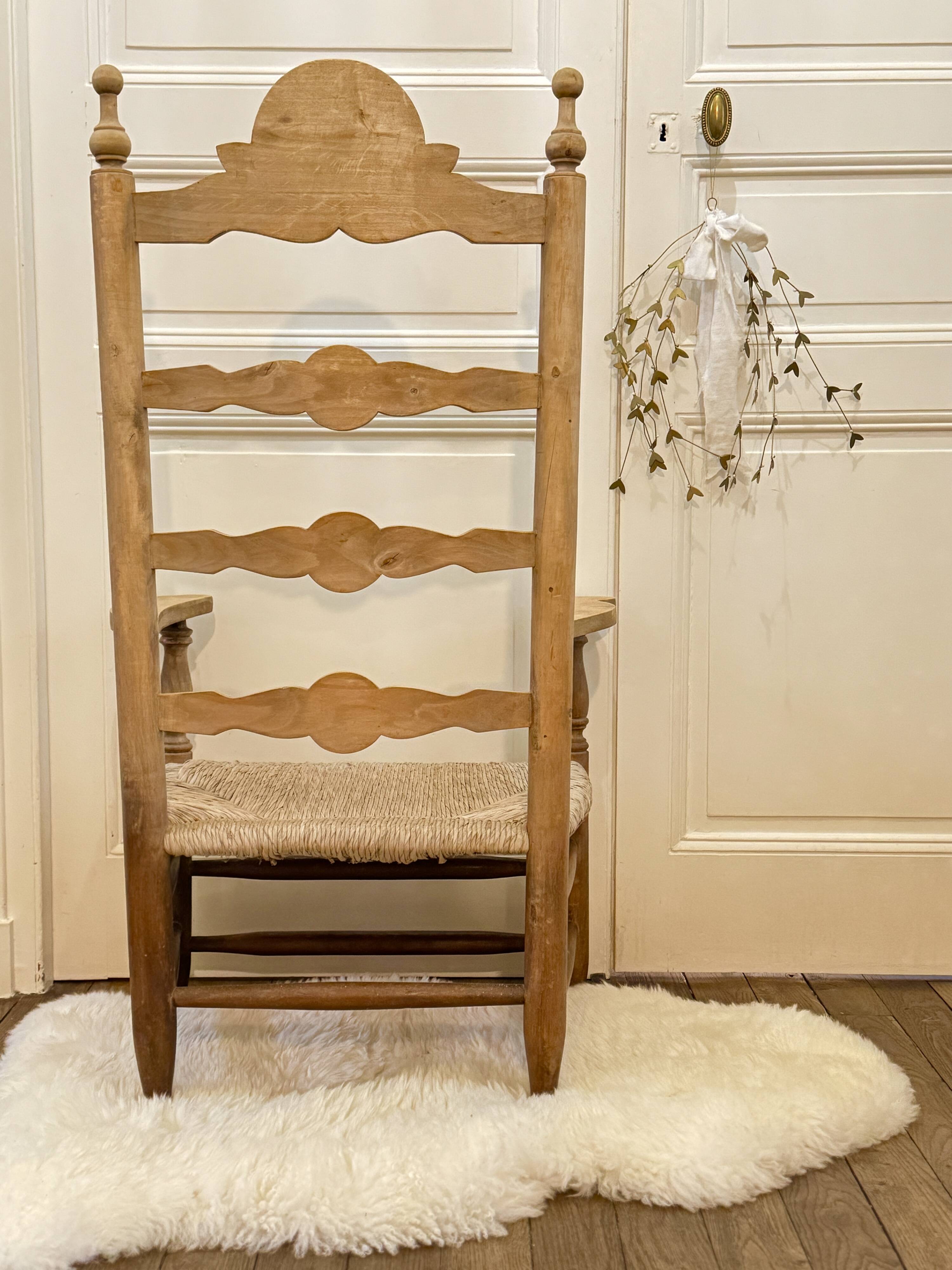 Armchair by the fireplace