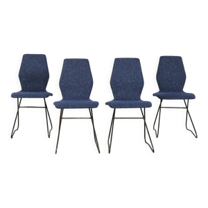 Ensemble de 4 chaises 1950 par