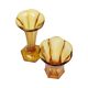 Set of Amber Vases Luxval Américain Art Deco 1935