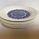 Set of 6 plates Boch La Louvière Belgium