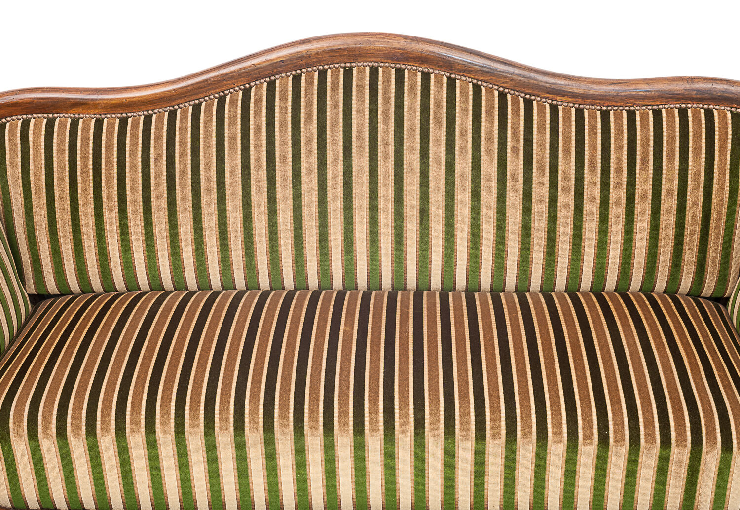 Vintage Récamier sofa in velvet, 1920