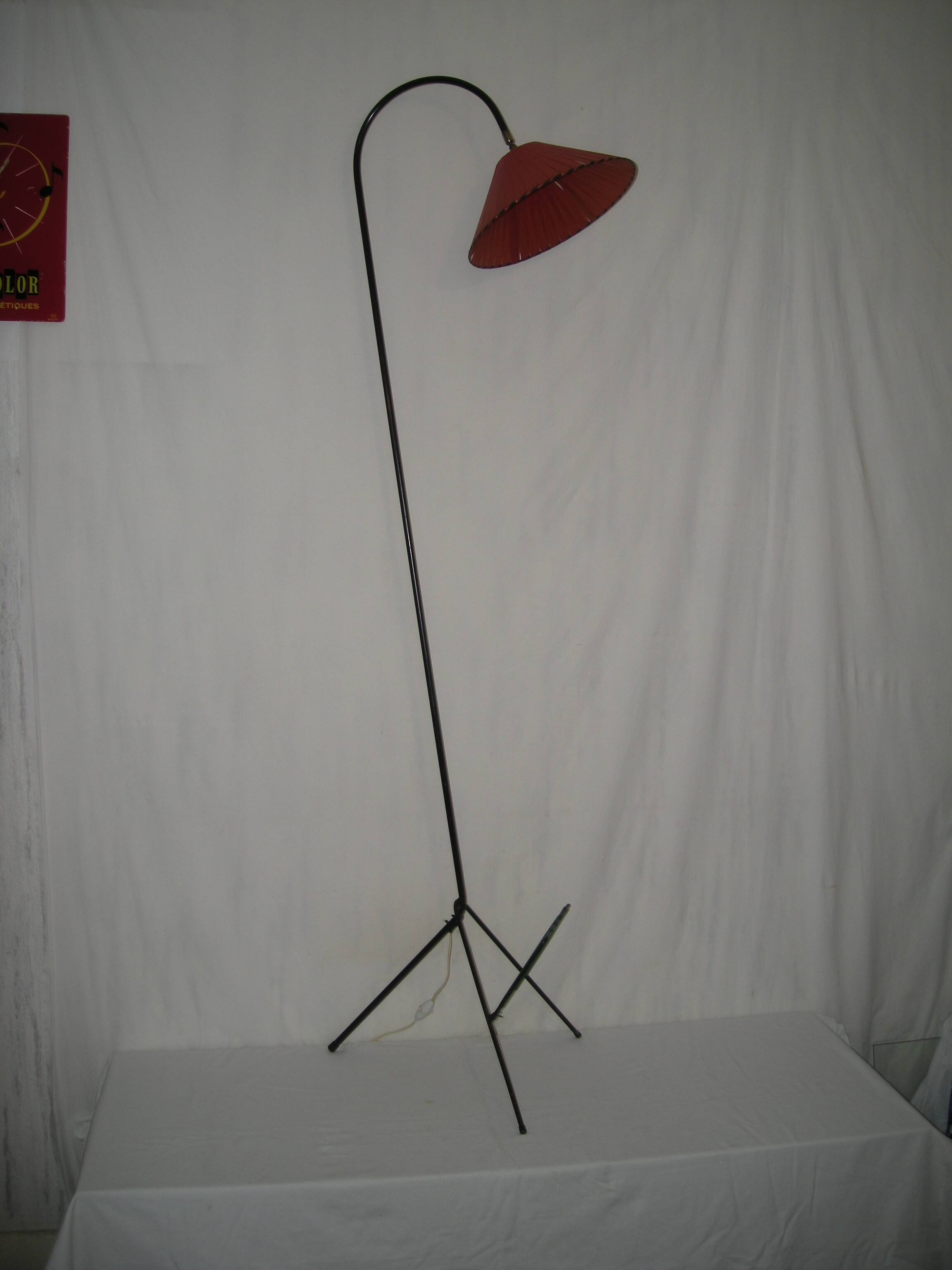 Tripod cocotte floor lamp from the 1950s