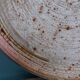 Pie or cake dish in Puisaye stoneware signed Jean-Pierre Prud'homme