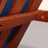 Fauteuil relax Getama en chêne avec dossier réglable, Hans J. Wegner GE421